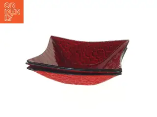 Dekorative firkantede fade (str. 3 stk 22x22 cm)