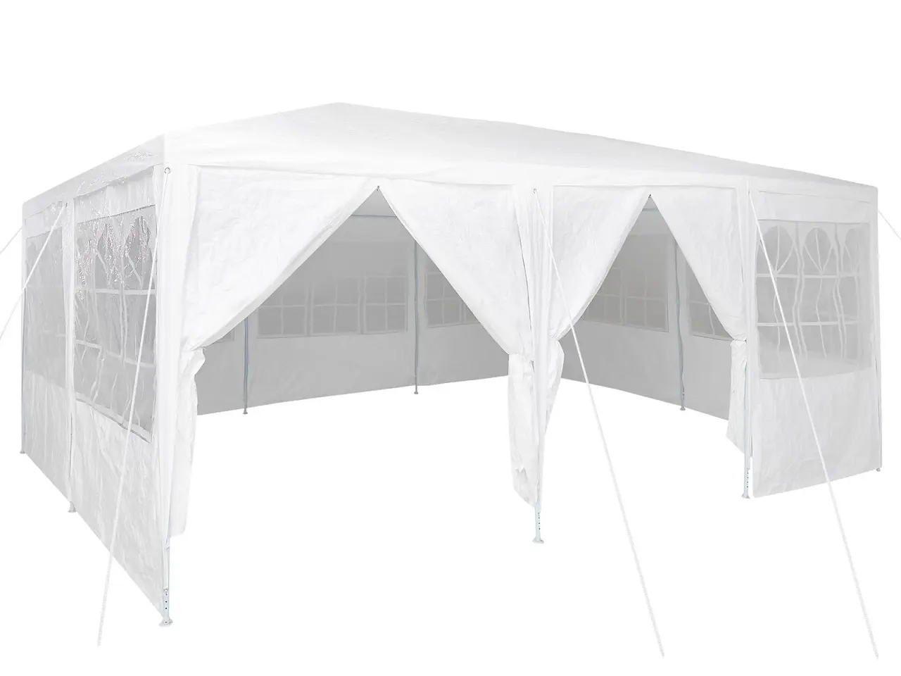 Billede 2 - Festtelt 600 x 400 x 266 cm - hvid