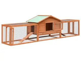 Kaninbur 310x70x87 cm massivt fyrre- og grantræ