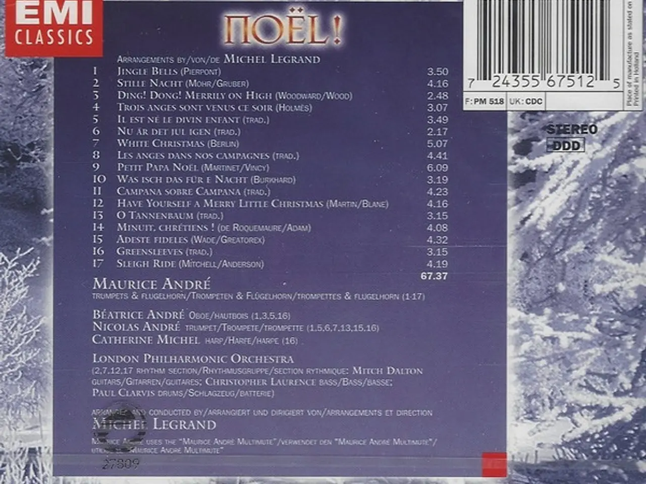 Billede 2 - Maurice André, Michel Legrand – Noel! – CD