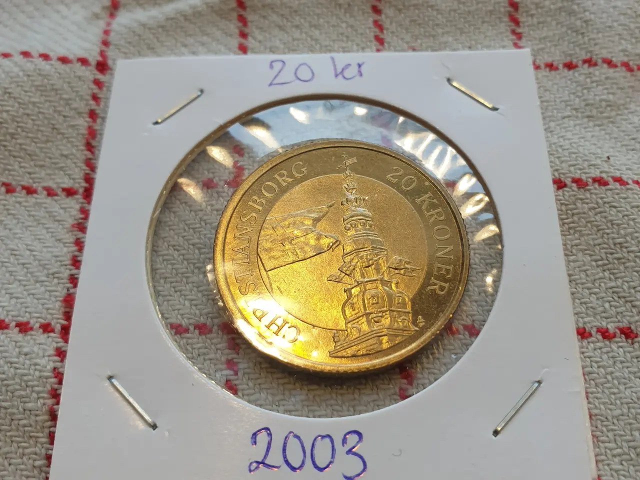 Billede 2 - 20 Krone Margrethe II Temamønt Christiansborg 2003