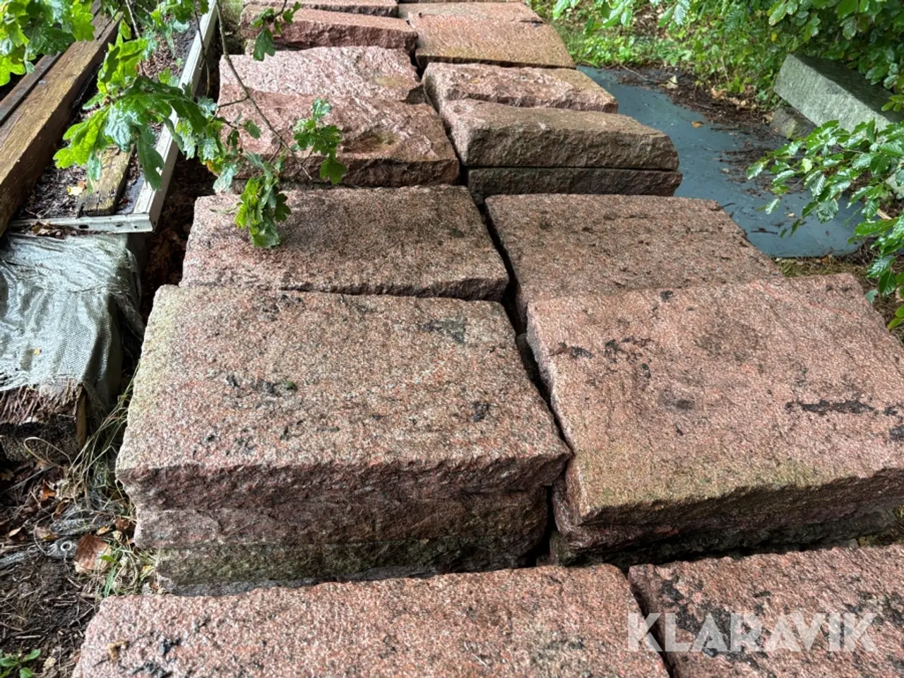 Billede 7 - Granit sten Bornholmsk Granit Rød 140 hele sten