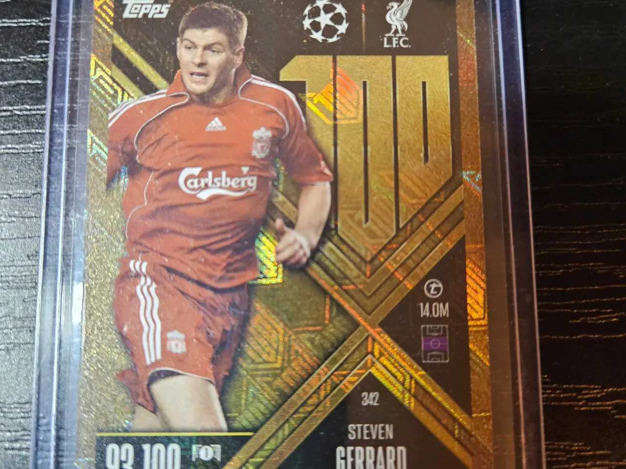 Billede 1 - Steven Gerrard 100 Club Legend Fodboldkort 
