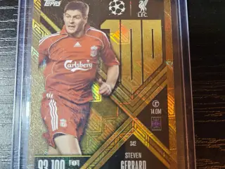 Steven Gerrard 100 Club Legend Fodboldkort