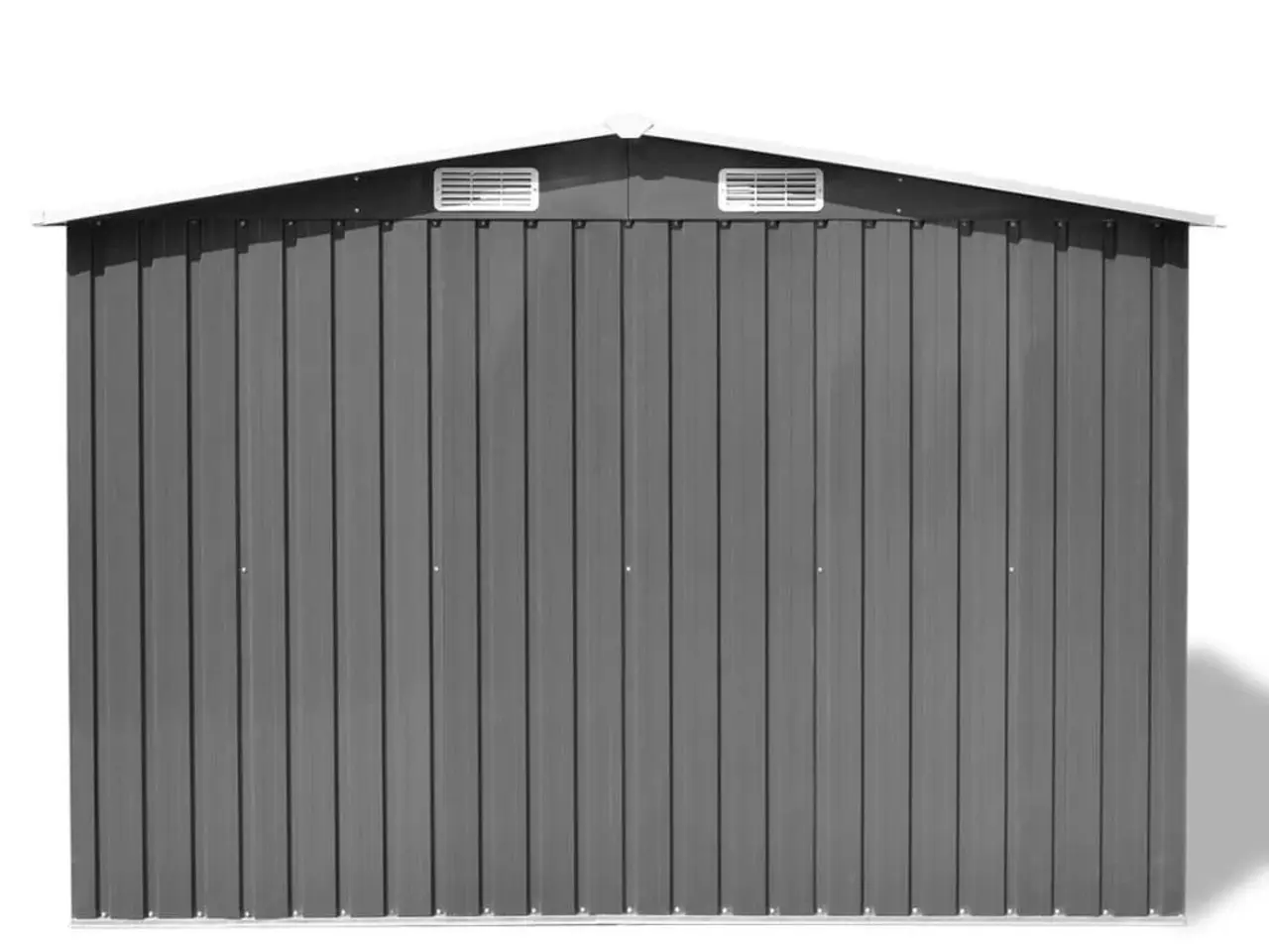 Billede 4 - Opbevaringsskur til haven 257×205×178 cm - metal, grå
