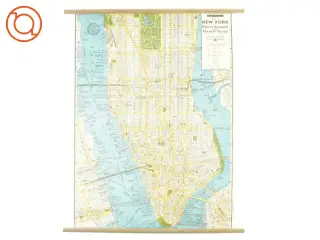 Vintage New York city map chart fra Cavallini And Co (str. 51x71 cm.)