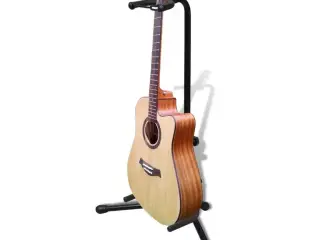 Justérbart sammenfoldeligt guitarstativ - stål, sort