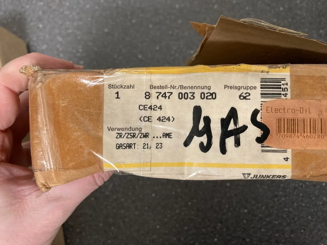 Billede 9 - Junkers Bosch CE 424 Gas Controller ventil NOS