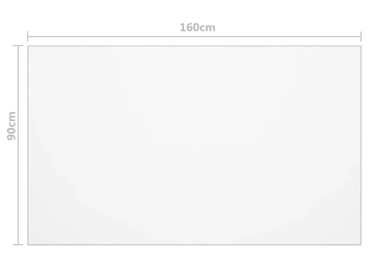 Billede 6 - Bordbeskytter 160 x 90 cm 1,6 mm - transparent