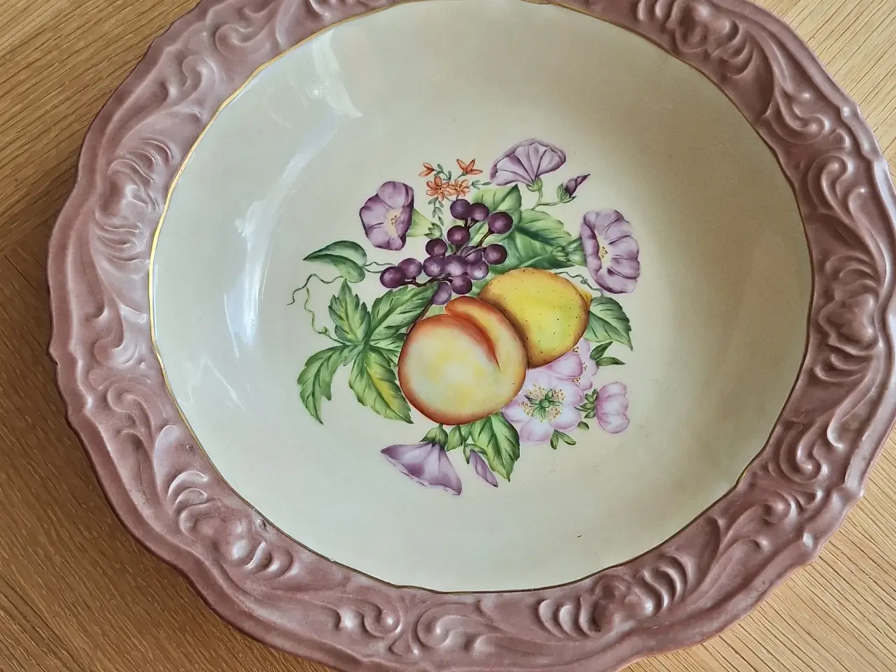 Billede 2 - Håndmalet porcelæns skål