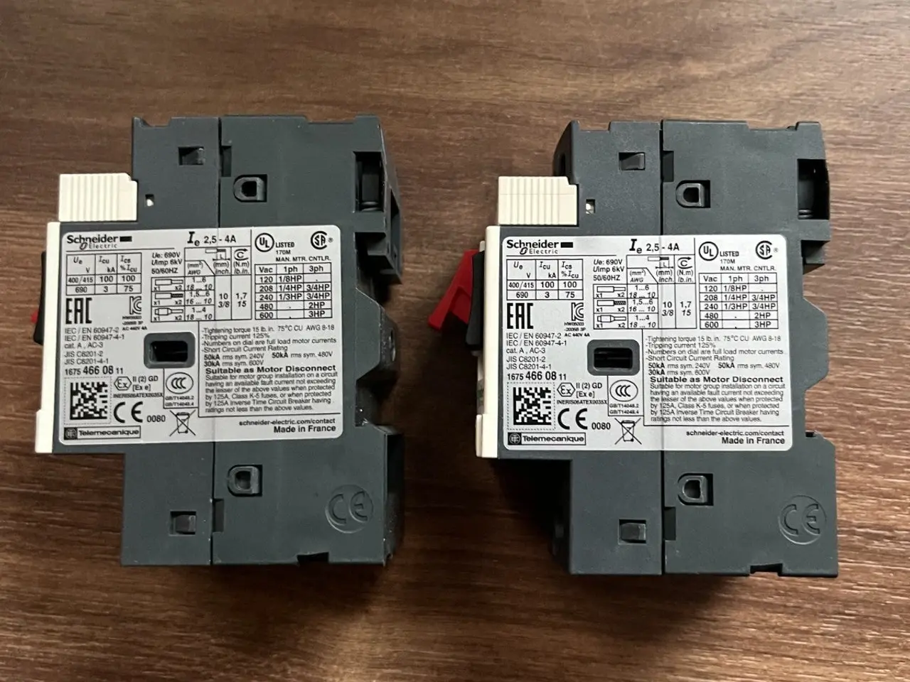 Billede 3 - Schneider GV2ME08 Motor automatsikring 2.5–4 A 3P