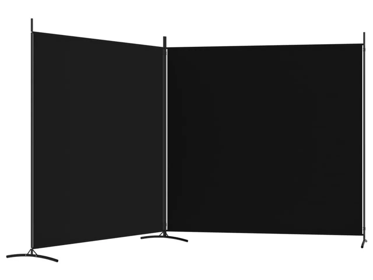 Billede 5 - Rumdeler med 2 paneler 348 x 180 cm - sort