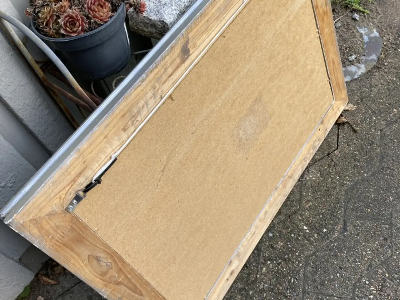 Billede 3 - Spejl med ornamentik kant – facetslebet