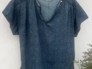 NY GASJEANS Bluse transparent navyblue Str. L