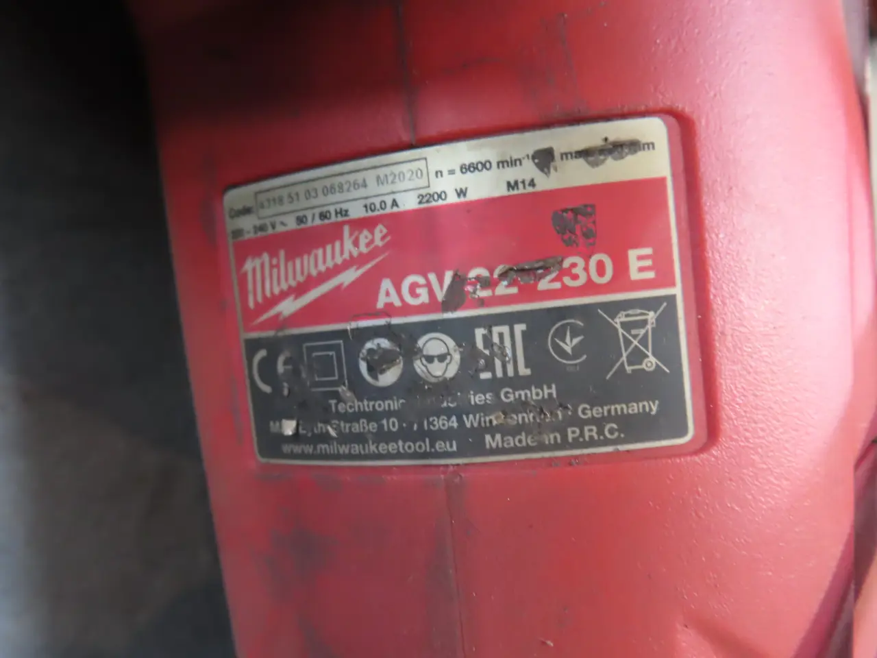 Billede 5 - Vinkelsliber MILWAUKEE AGV 22-230 E