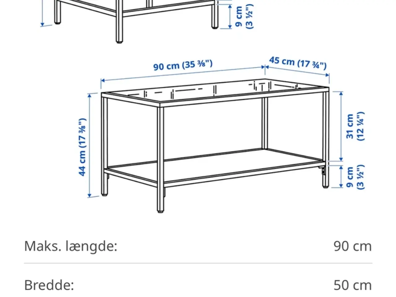 Billede 4 - Ikea VITTSJÖ Indskudsborde