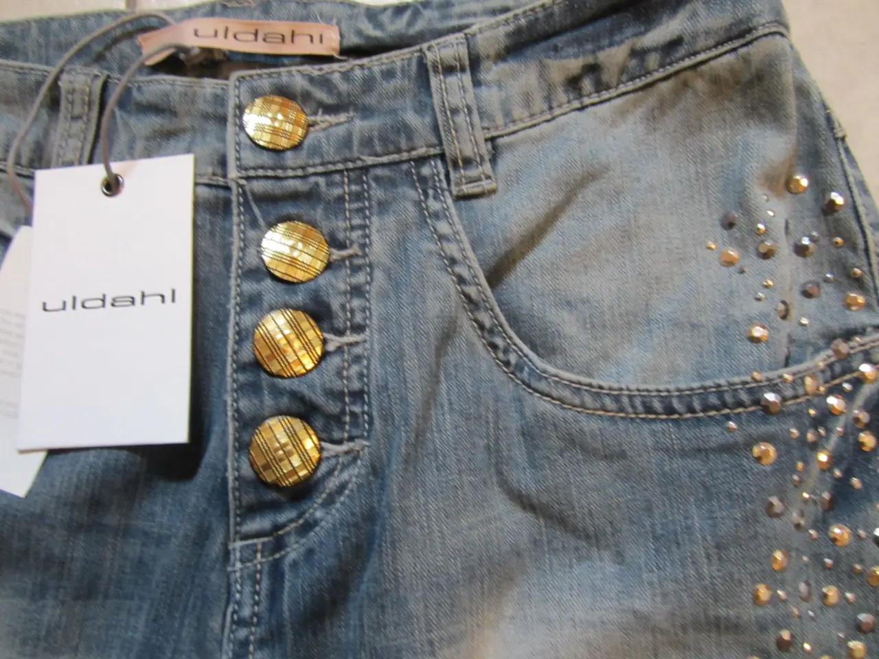 Billede 2 - Uldahl Jeans m Stærk Og Nitter