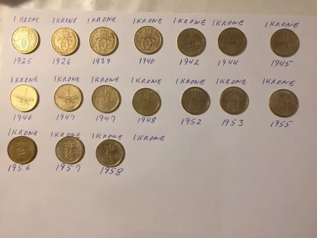 Billede 7 - Gule 1 kroner