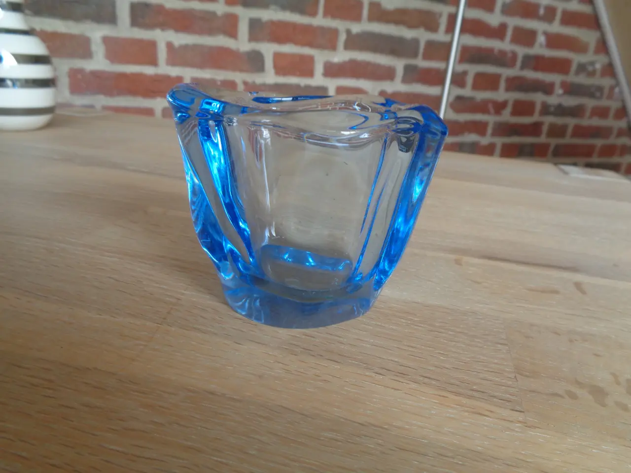 Billede 1 - Blå glas vase