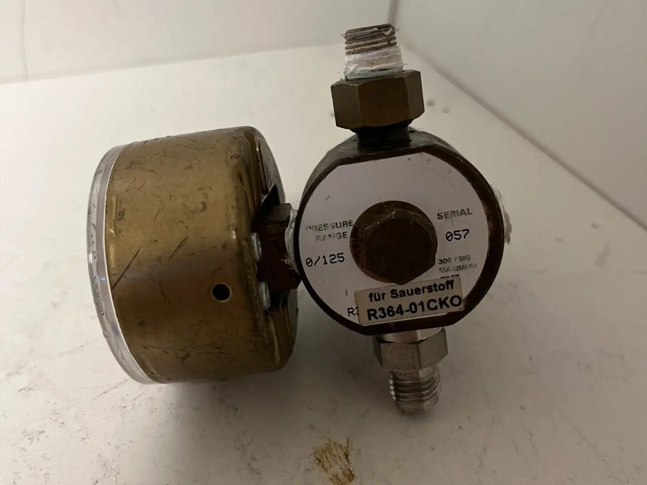 Billede 5 - Oxygen Pressure Regulator 0–10 bar WIKA Gauge