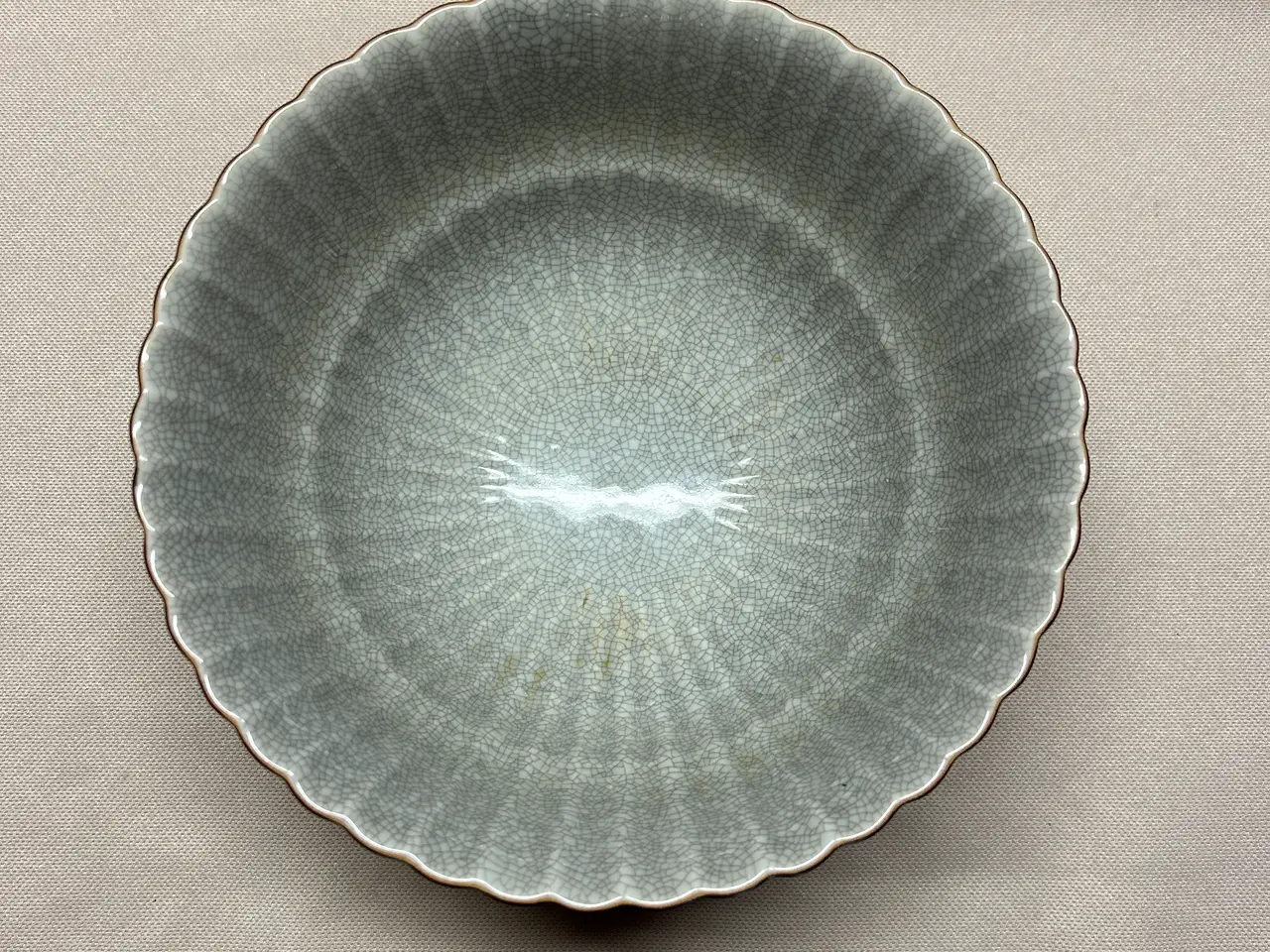Billede 8 - Royal Copenhagen krakelé skål nr. 457 (Ø 21 cm) 