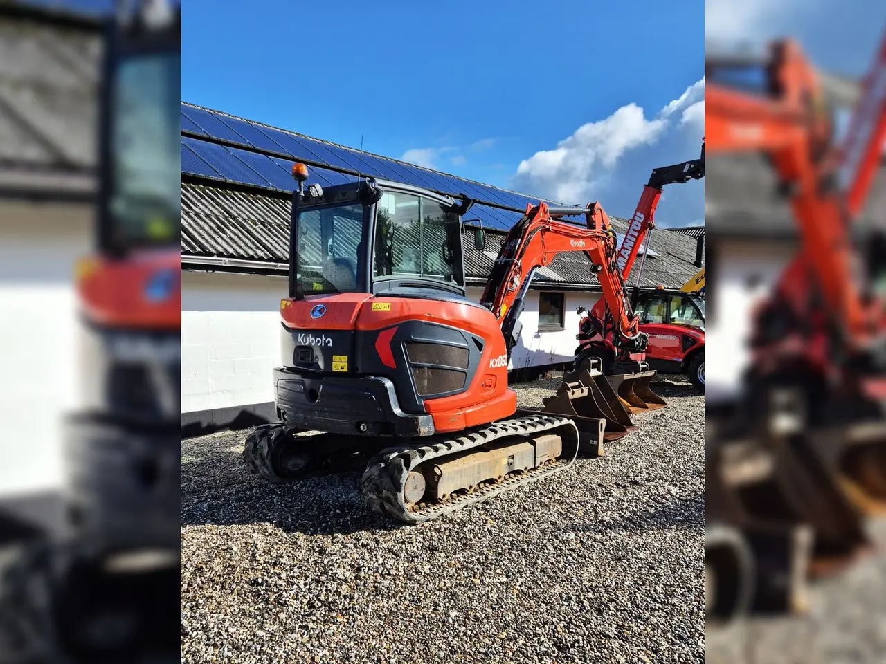 Billede 7 - Kubota KX060-5 / Rotortilt og centralsmøring / Komplet skovlpakke