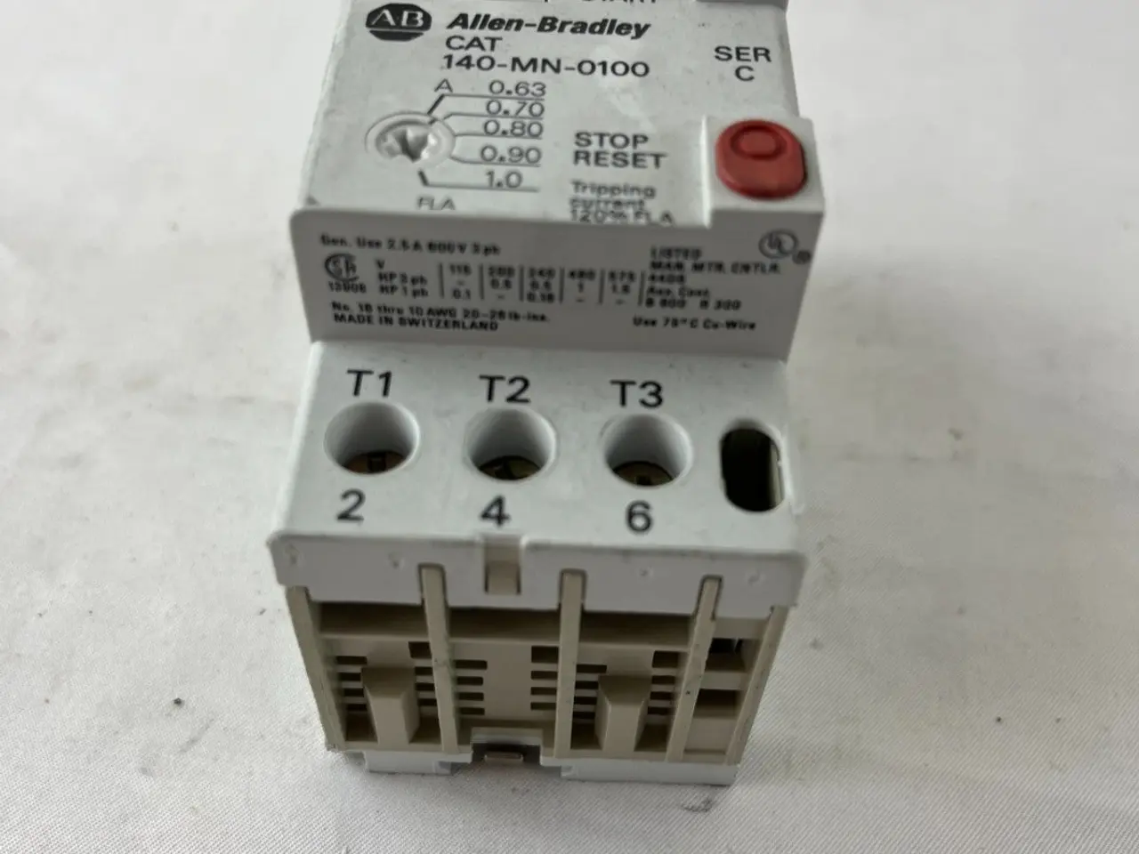 Billede 3 - Allen‑Bradley 140-MN-0100 Manual Motor Starter