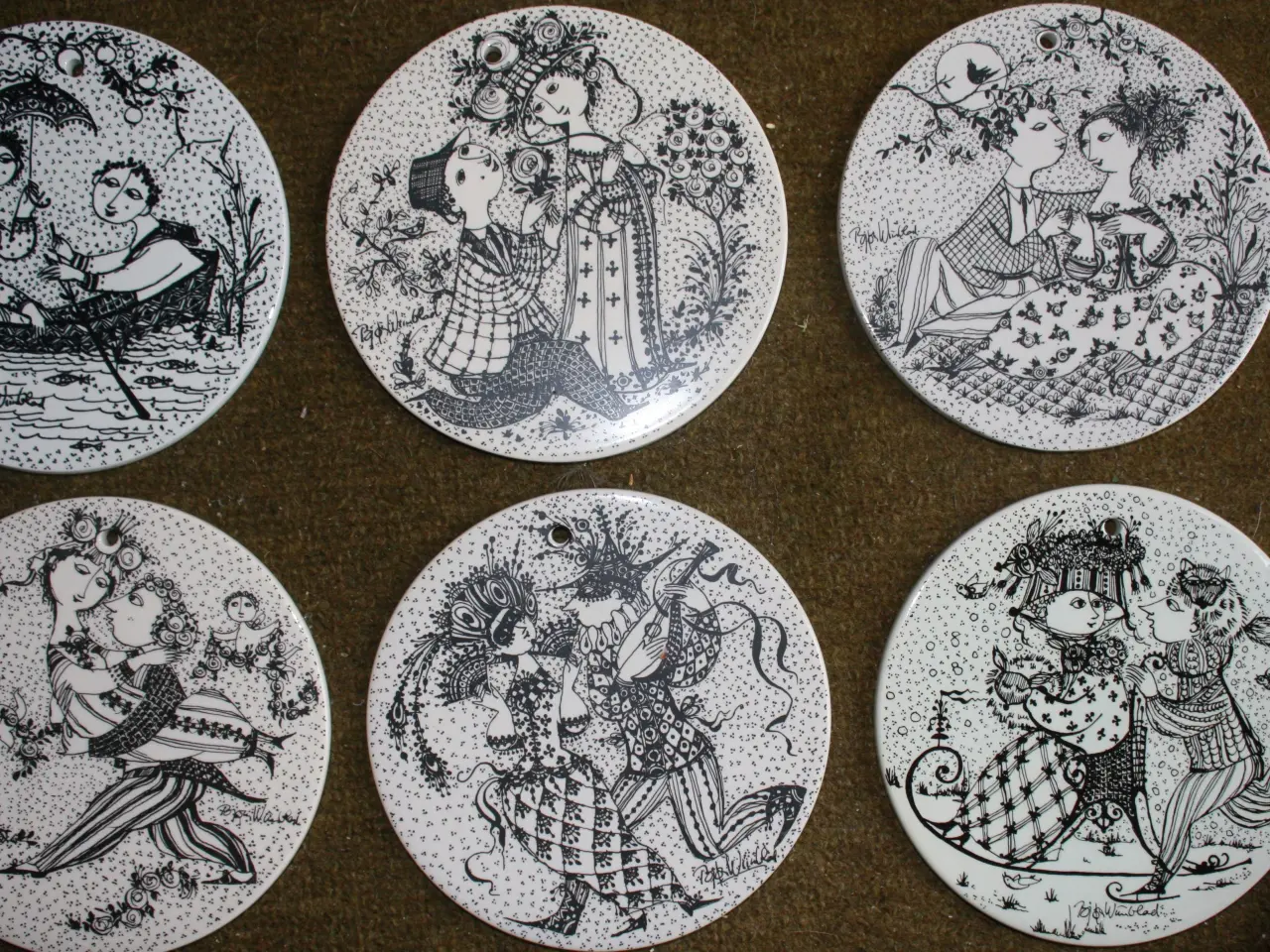 Billede 4 - Måneds-smørbrikker, Bjørn Wiinblad