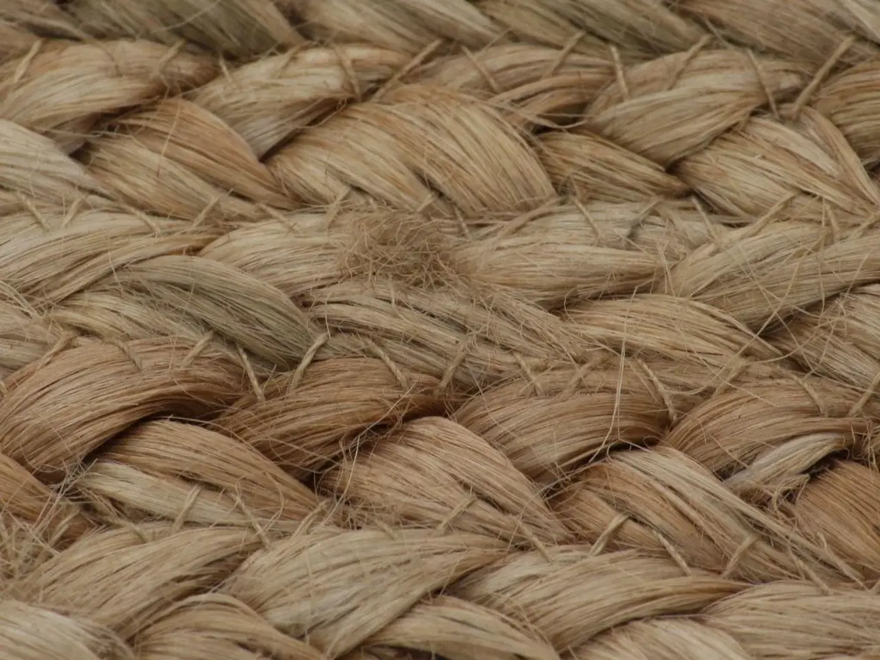 Billede 3 - Gulvtæppe 150 cm rundt flettet jute