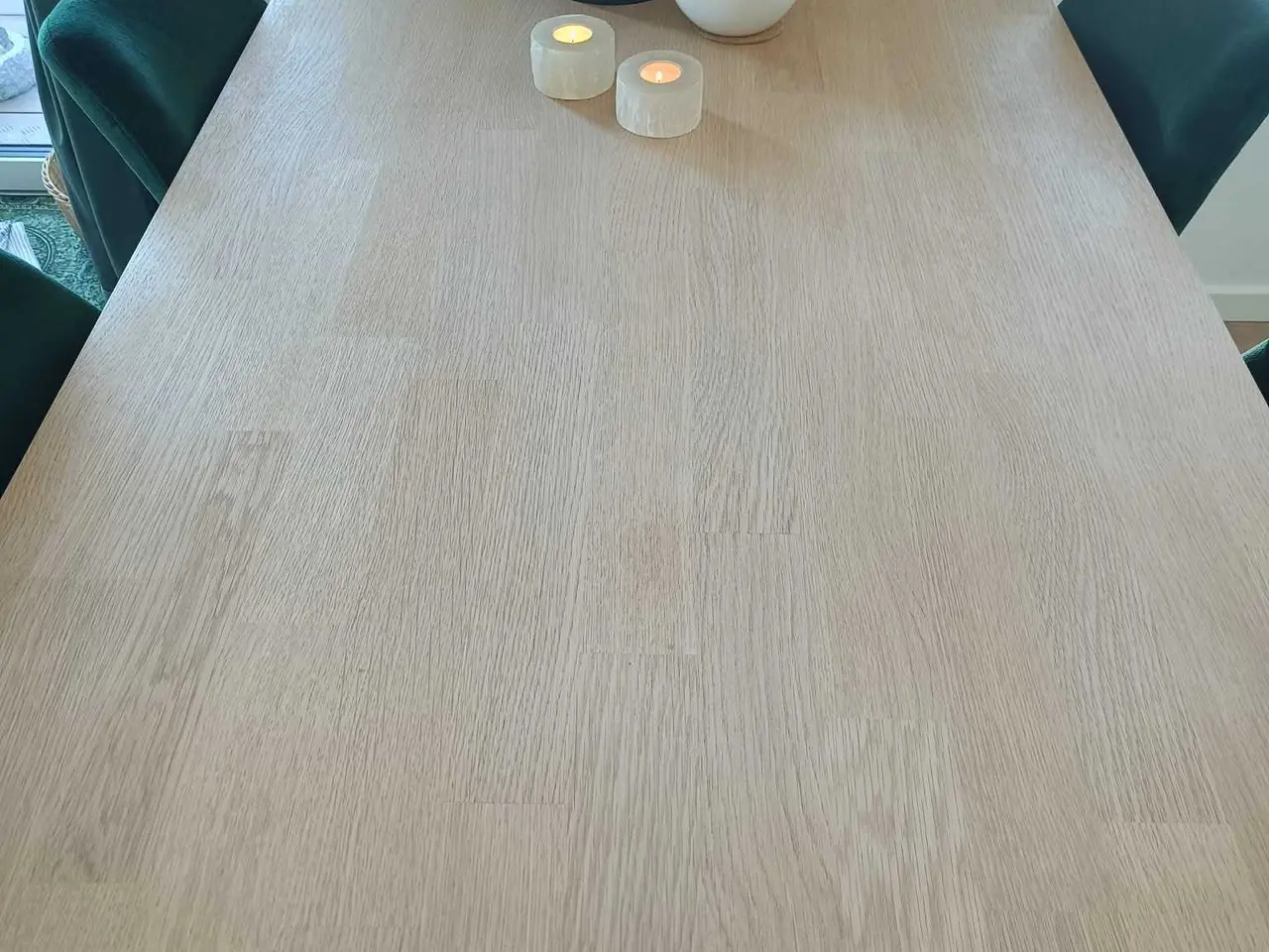 Billede 3 - Spisebord i massiv egetræ. Som ny! 