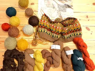 Garnkit til sweater i 100% uld