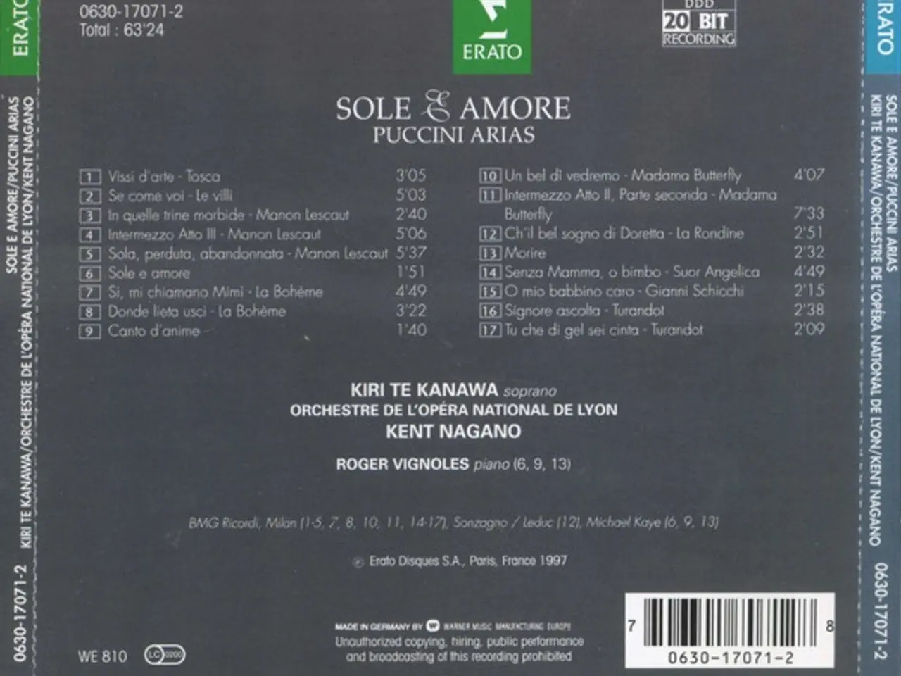 Billede 3 - Kiri Te Kanawa – Sole & Amore: Puccini Arias – CD