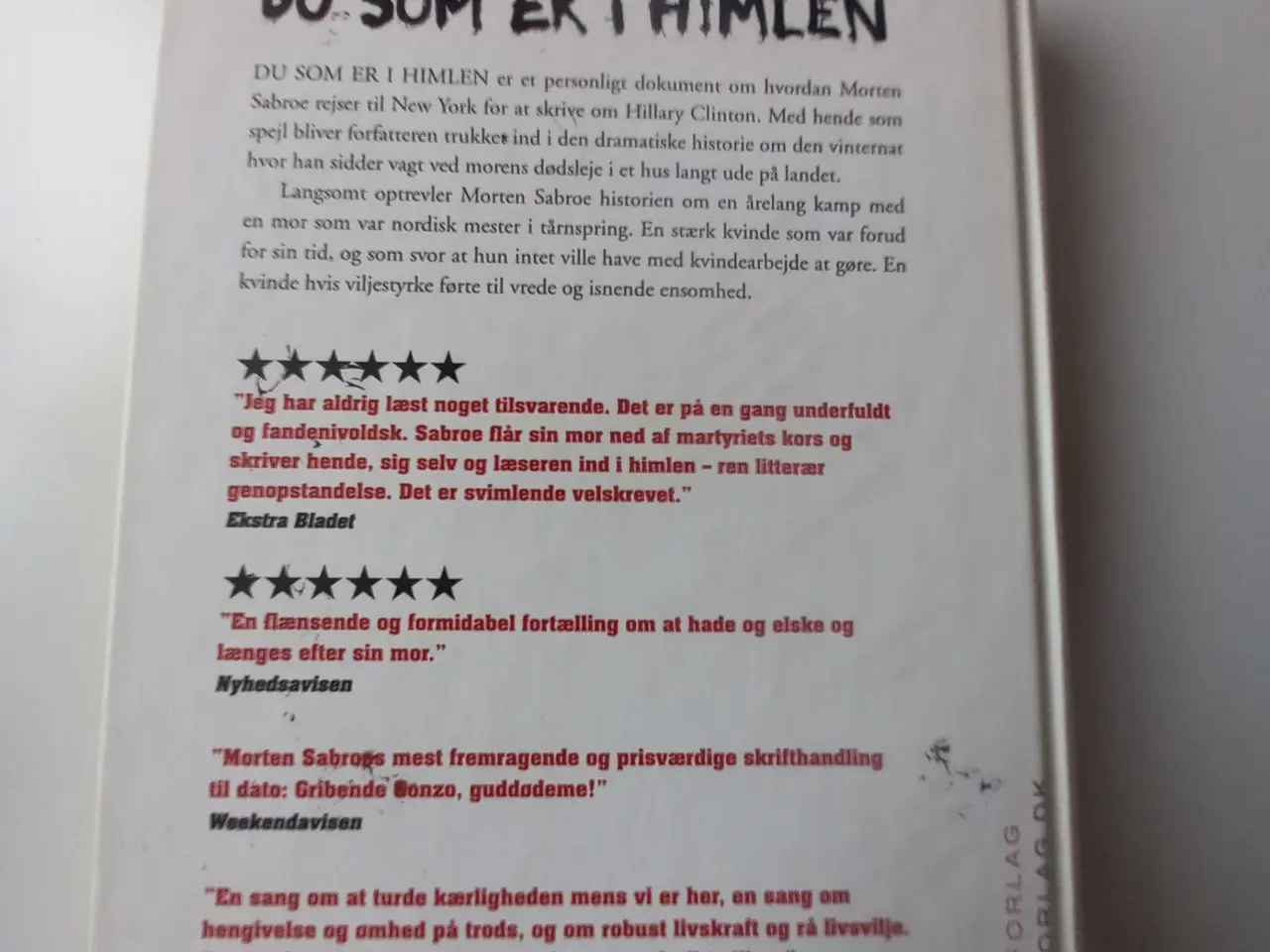 Billede 3 - Du som er i himlen af Morten Sabroe