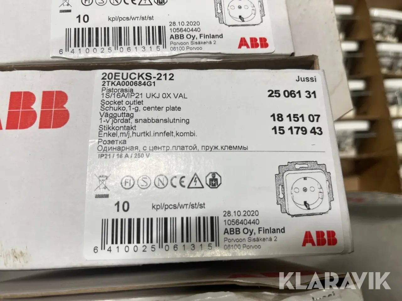 Billede 4 - Stikkontakter ABB 20EUCKS-212 50styk