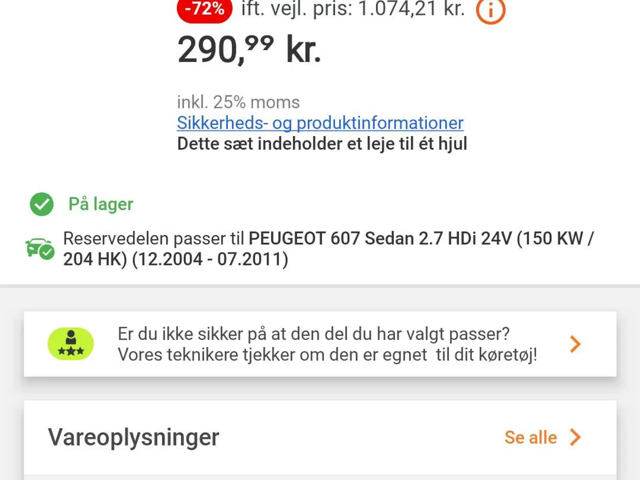 Billede 3 - Hjullejer foran 