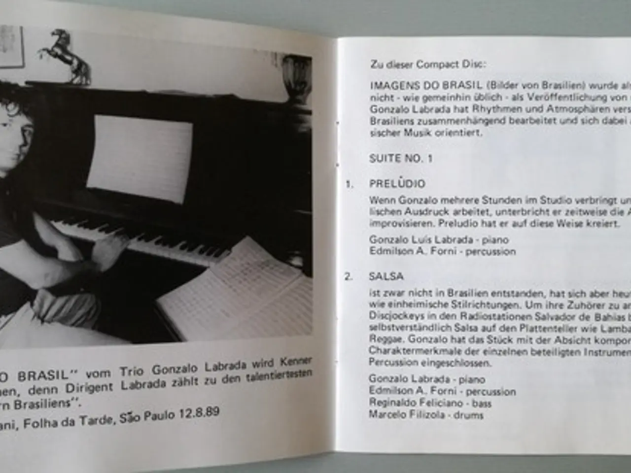 Billede 5 - Gonzalo Labrada Trio – Imagens Do Brasil – CD