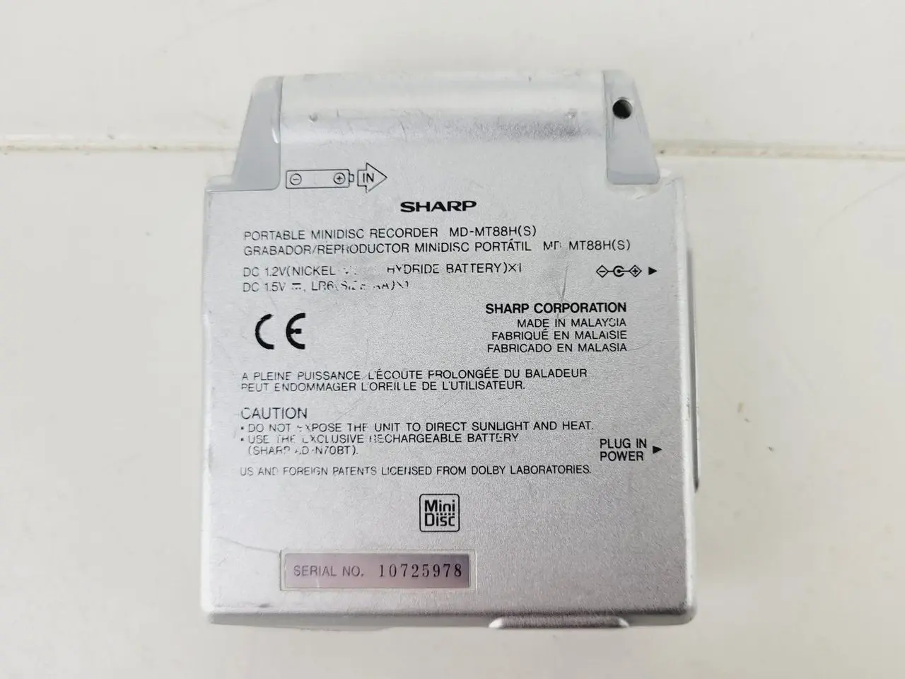 Billede 6 - ⭐️ Sharp MD-MT88H - Minidisc-afspiller DEFEKT