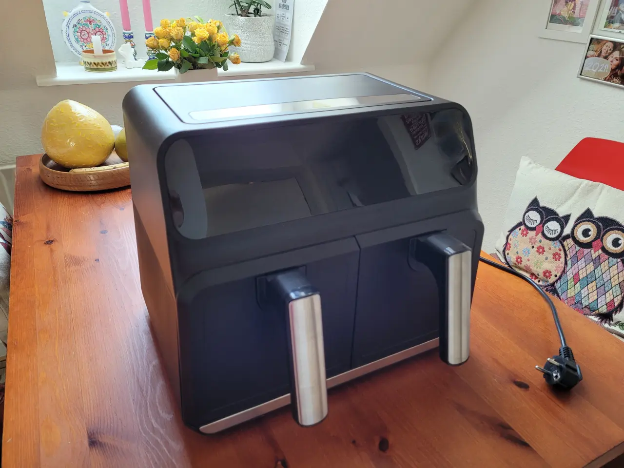 Billede 5 - Deski Airfryer dobbelt kurv 2x 4 l.
