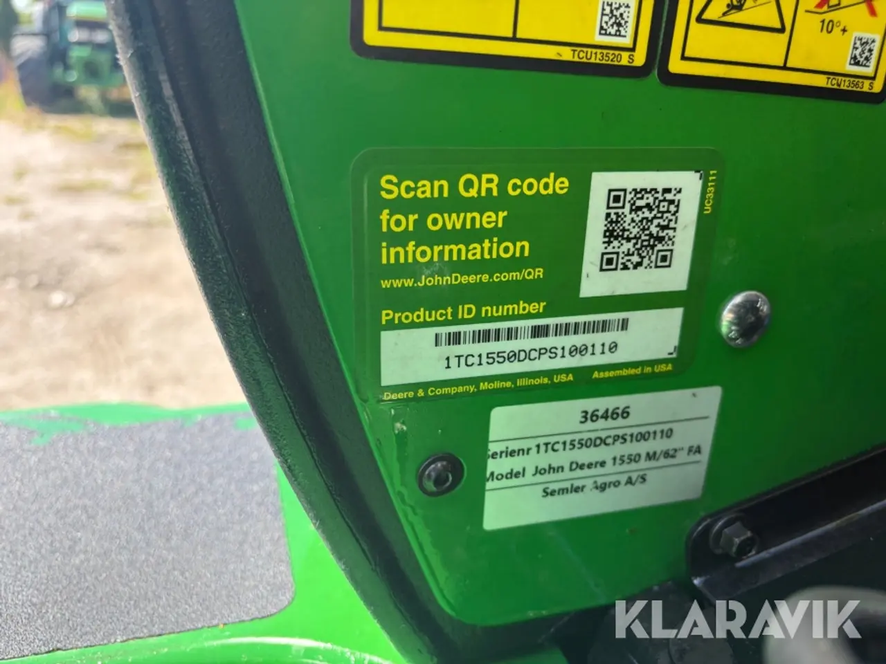 Billede 5 - Græsslåmaskine John Deere 1550 M TerrainCut 62” FA