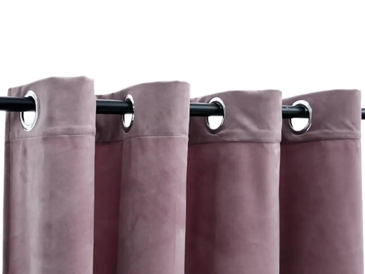 Billede 3 - Mørklægningsgardiner 2 stk. med ringe 140 x 225 cm fløjl