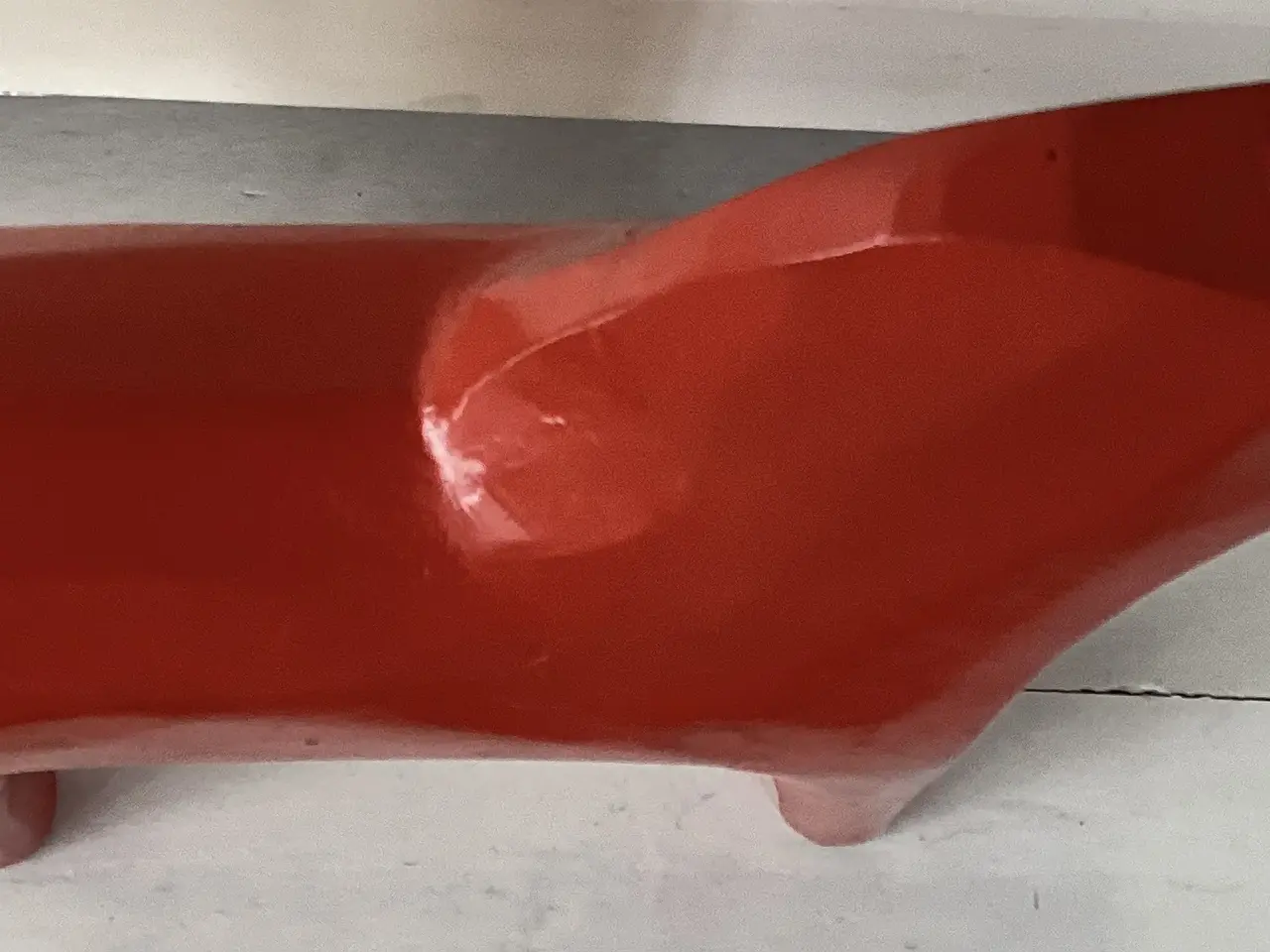 Billede 3 - Rød træ hest/figur