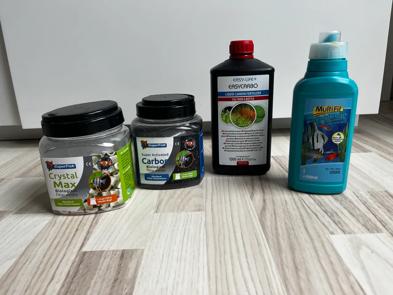 Billede 6 - Akvarium med LED-lys, pumpe, planter, fisk, rejer 