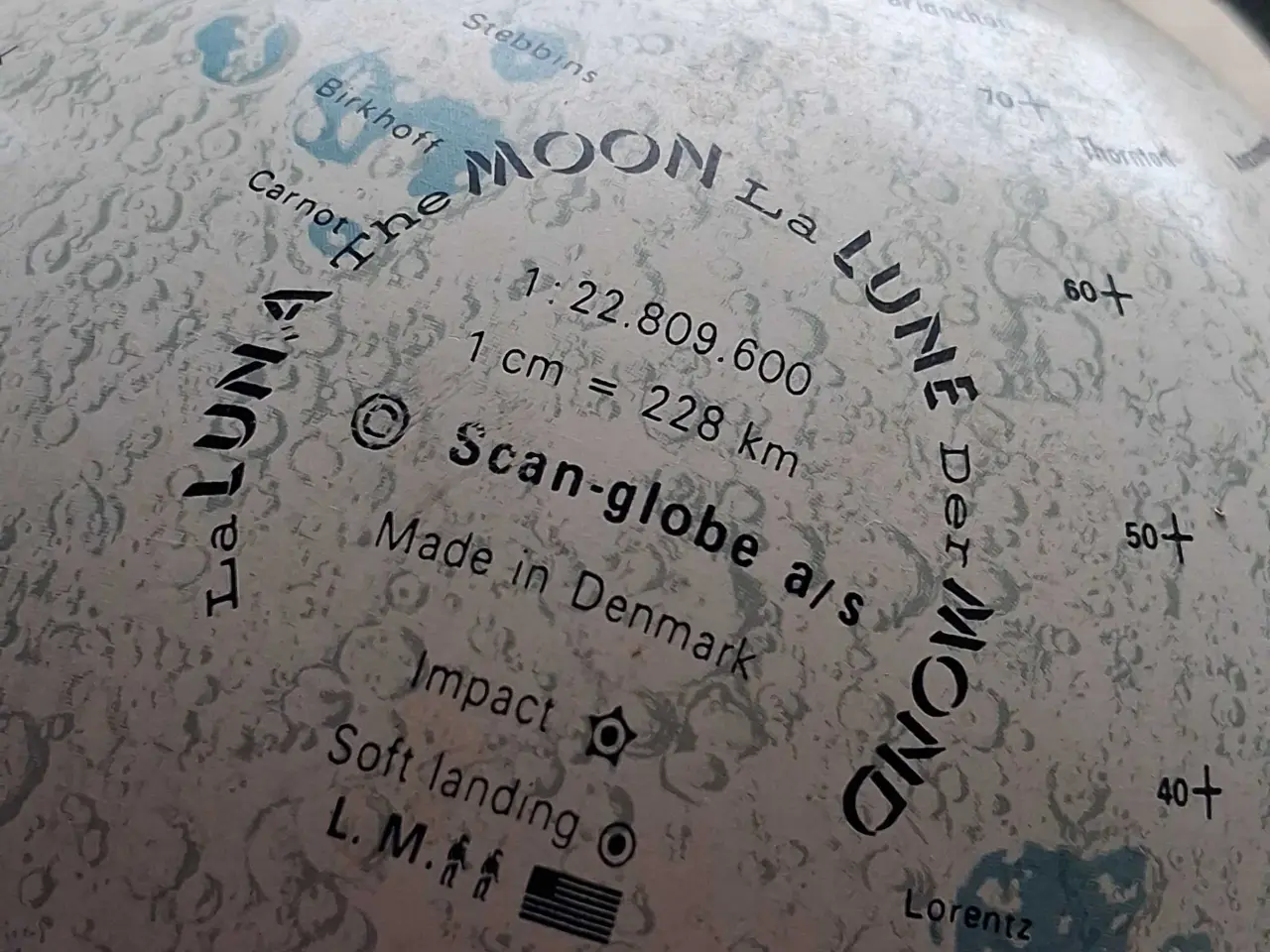 Billede 2 - SCAN GLOBE, MÅNEGLOBUS
