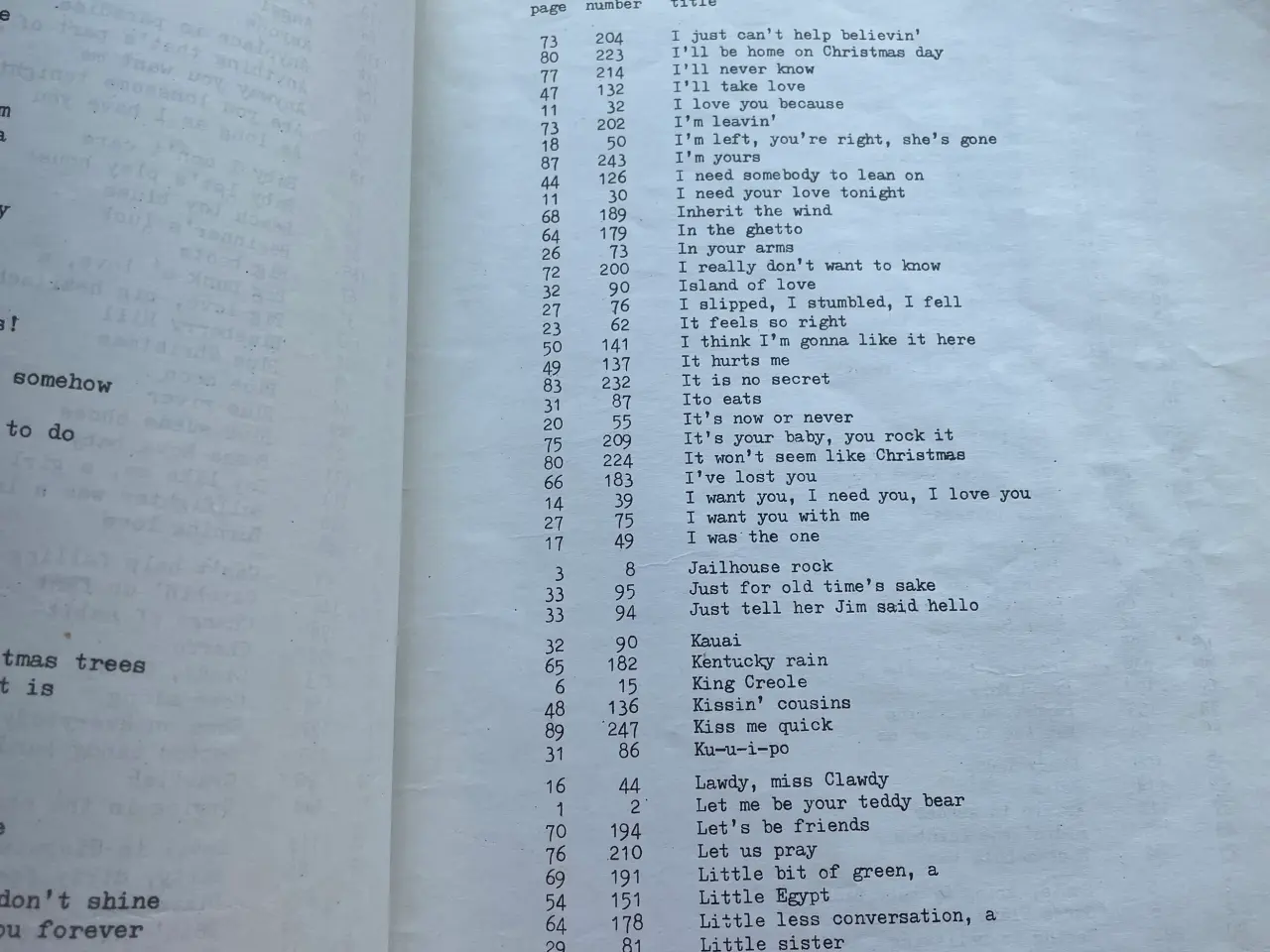 Billede 3 - Elvis Songbook