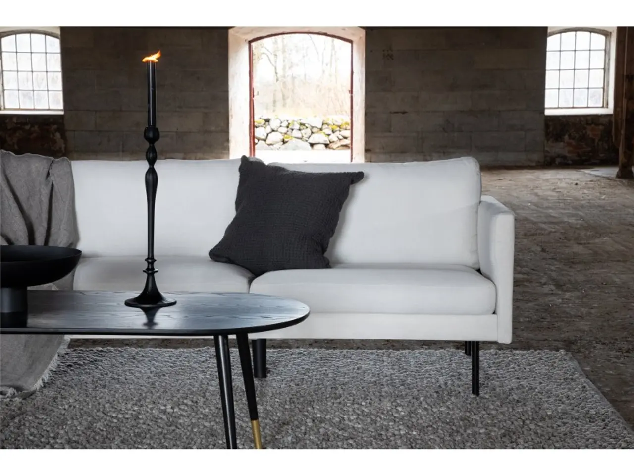 Billede 9 - Zoom 3 personers Sofa - Sort og Lys beige