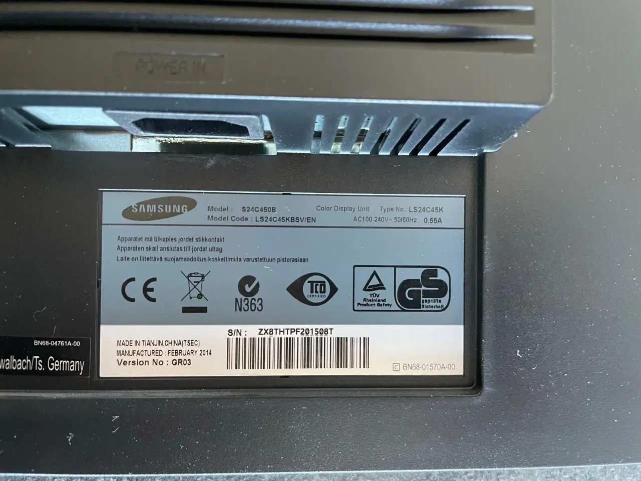 Billede 2 - Samsung Pc skærm 24"