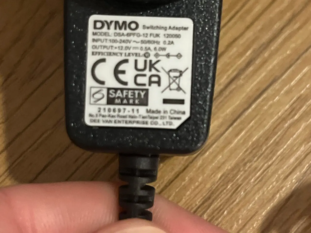 Billede 3 - DYMO DSA-12P-12 strømadapter (EU og UK stik)