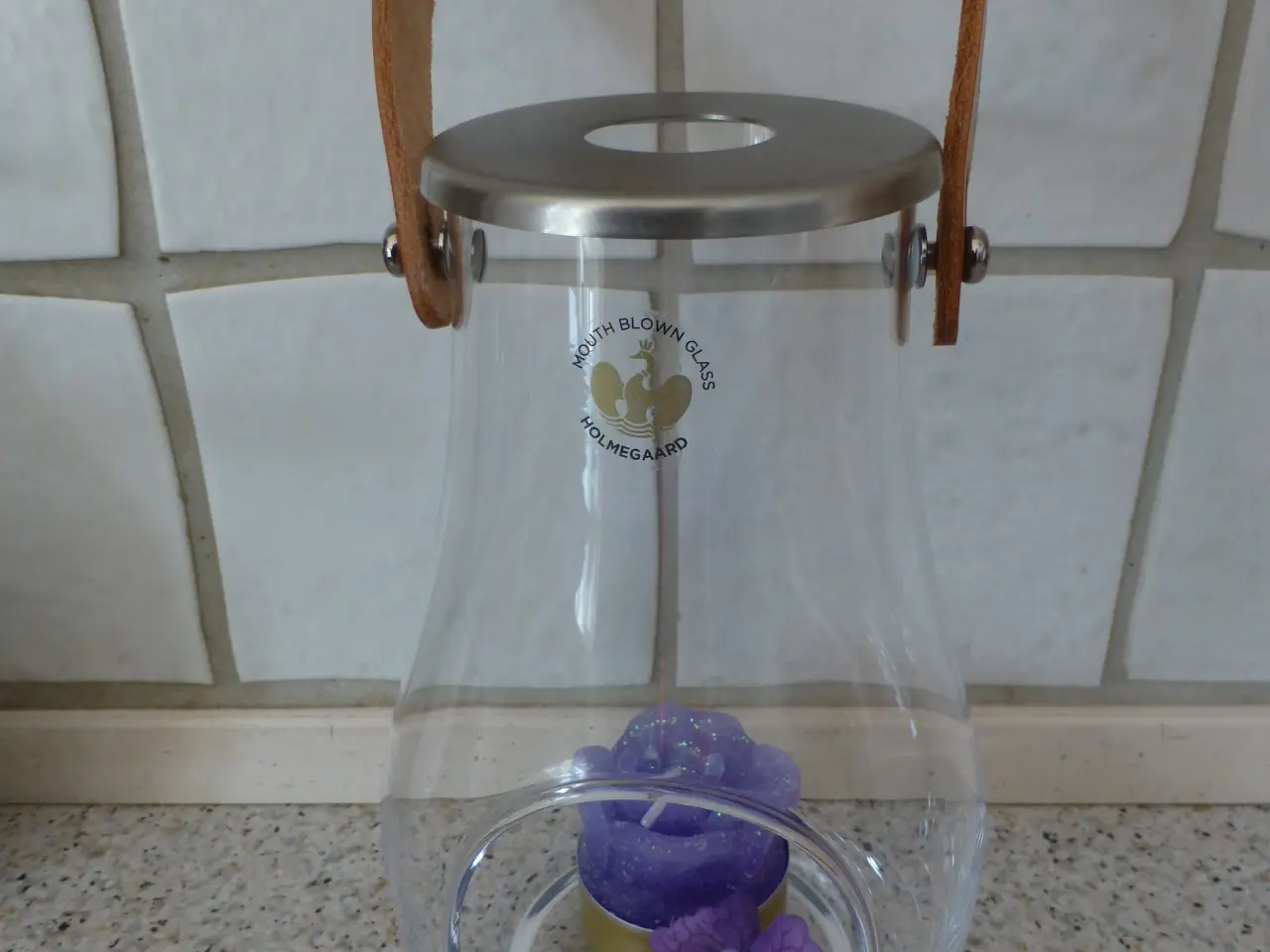 Billede 1 - Mouth Blown Glass Holmegaard 16,5 cm