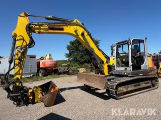 Gravemaskine Wacker Neuson ET145 med rotortilt og skovl