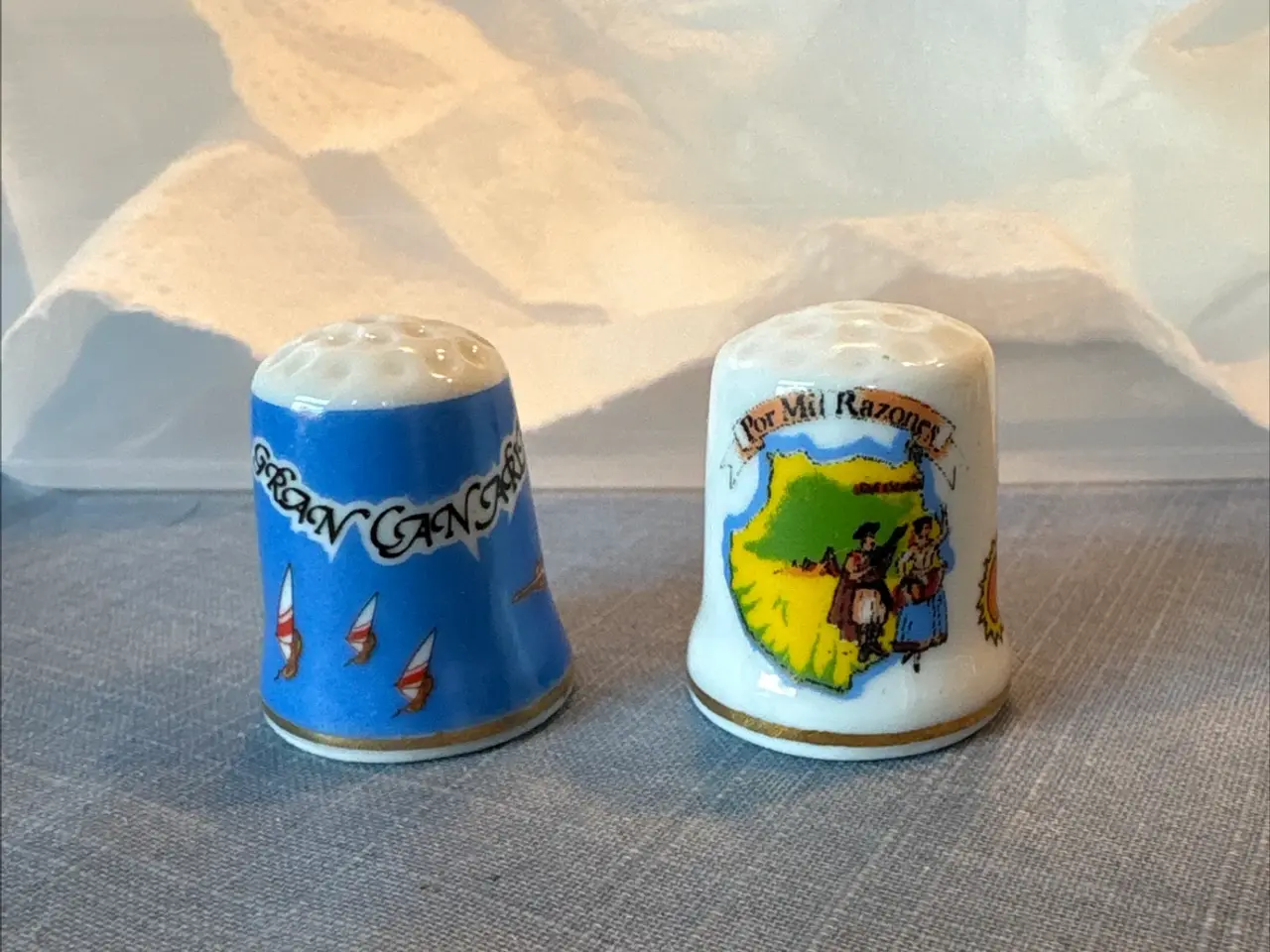Billede 2 - Porcelæns fingerbøl souvenir
